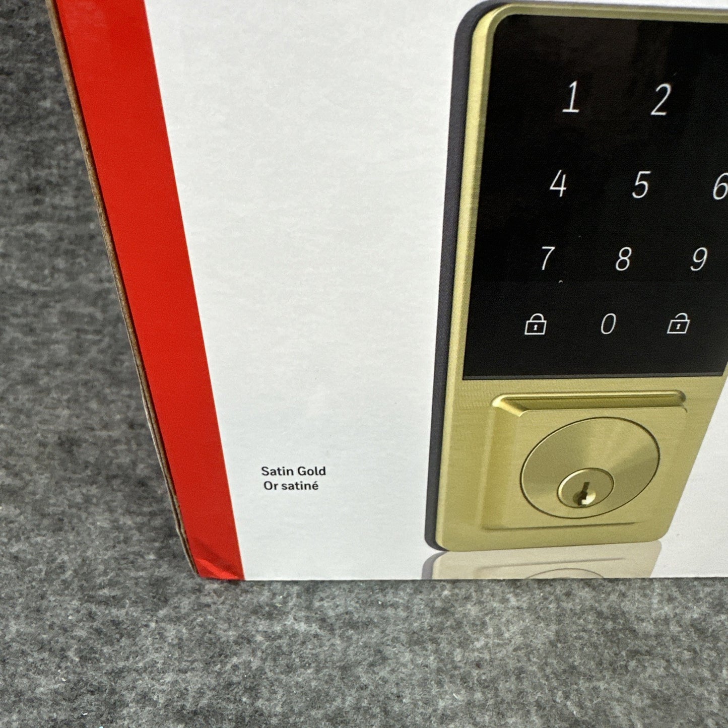 Honeywell Digital Deadbolt Touchscreen Keypad Gold