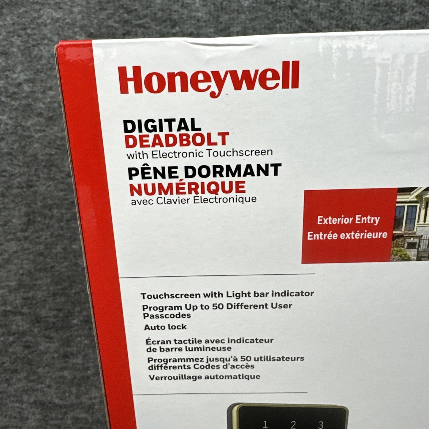 Honeywell Digital Deadbolt Touchscreen Keypad Gold