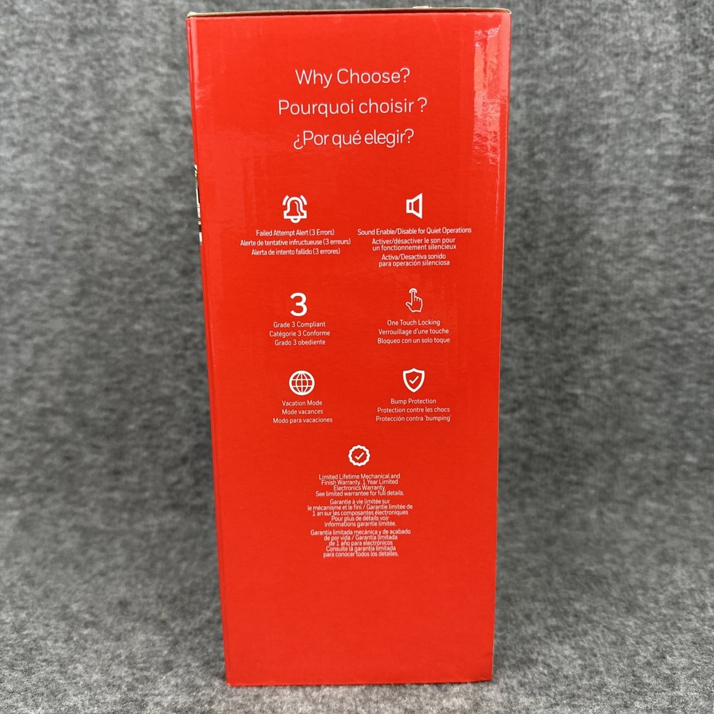 Honeywell Digital Deadbolt Touchscreen Keypad Gold