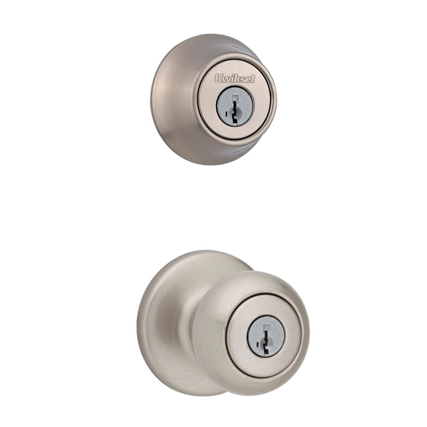 Kwikset Cove Entry Combo Satin Nickel Pack of 6