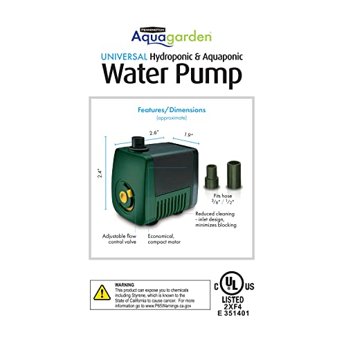Pennington Aquagarden Submersible Pump 158 GPH