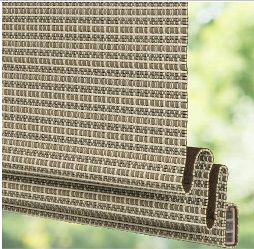 Levolor Bamboo Roman Shade 24x64 in Greystone Light Filtering