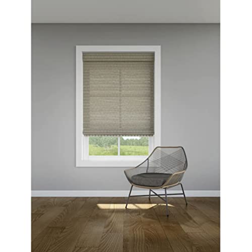 Levolor Bamboo Roman Shade 24x64 in Greystone Light Filtering