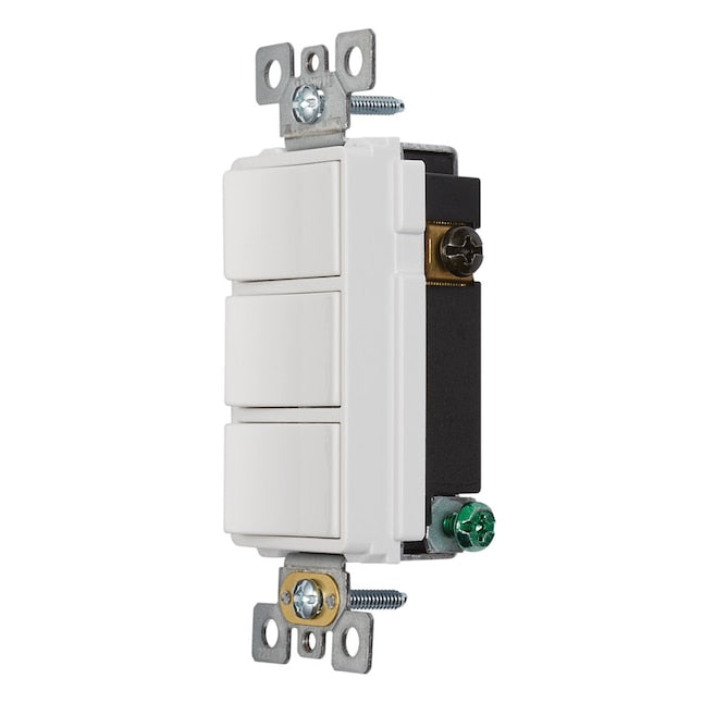 Broan-Nutone 3 Function Rocker Switch Wall Control White