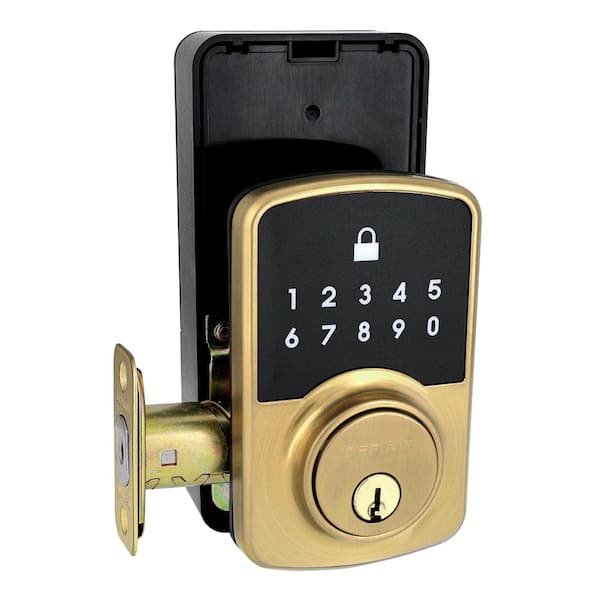 Honeywell Digital Deadbolt Touchscreen Keypad Gold