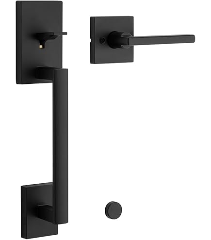 Kwikset San Clemente Matte Black Handleset Right Handed