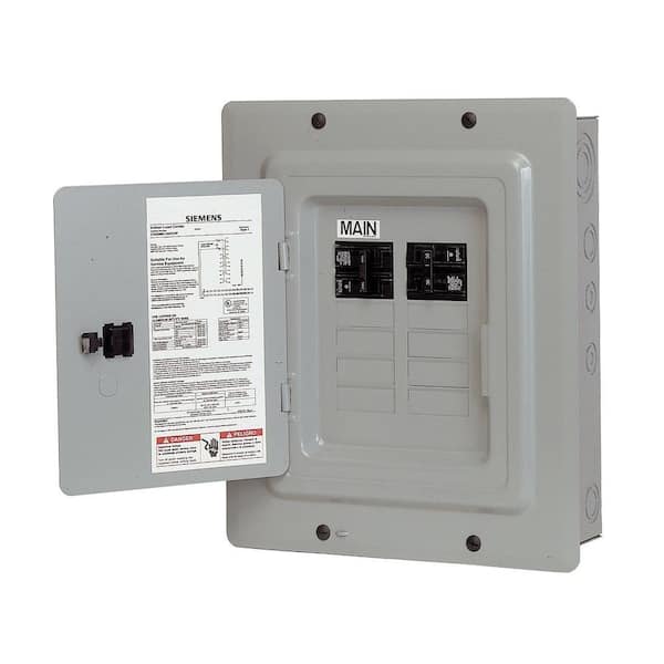 Siemens EQ 100 -Amp 10 -Spaces 20 -Circuit Indoor Main breaker Load Center (Value Pack)