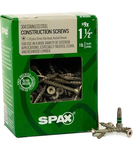 Spax 1-1/2" Star Flat Head Deck Screws 1 Lbs 195 Piece