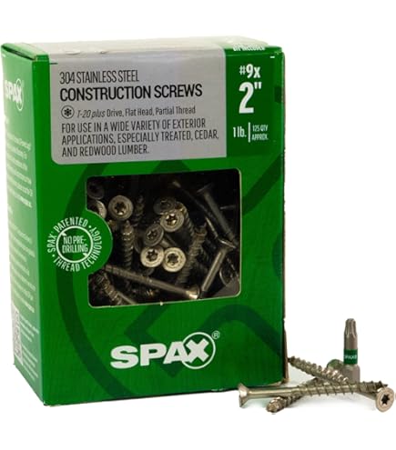 Spax 1-1/2" Star Flat Head Deck Screws 1 Lbs 195 Piece