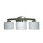 allen + roth Merington 21.5-in 3 -Light Brushed Nickel Transitional Vanity light