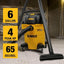 DEWALT Stealthsonic Quiet 6-Gallon 4 HP Corded Wet/Dry Shop Vacuum with Accessories Included