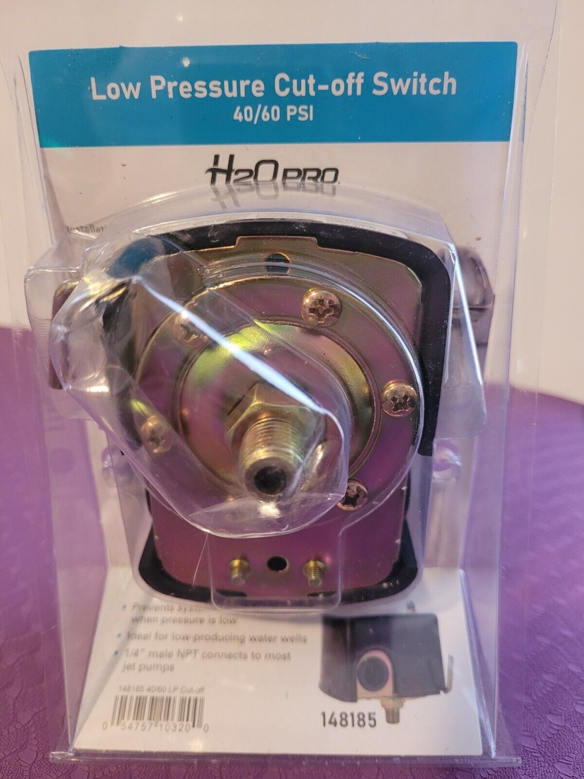 H2O Pro Low Pressure Cut-Off Switch 40-60 PSI