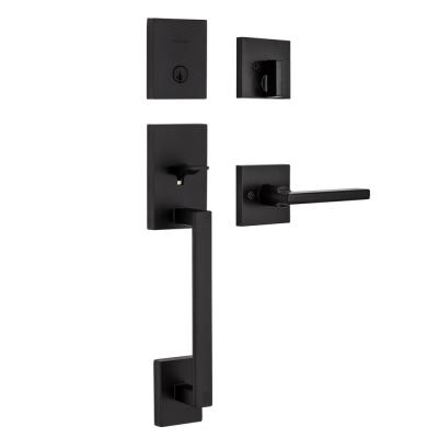 Kwikset San Clemente Matte Black Handleset Right Handed