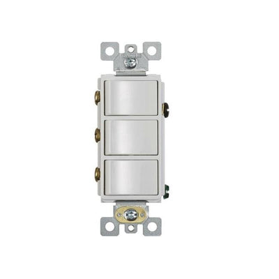 Broan-Nutone 3 Function Rocker Switch Wall Control White