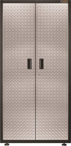 Gladiator Steel Garage Cabinet 36x72x18 in Silver Tread