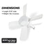 BELL + HOWELL Socket Fan 15.7-in Flush Mount White with White Blades With Light and Remote ( 4 -Blade )
