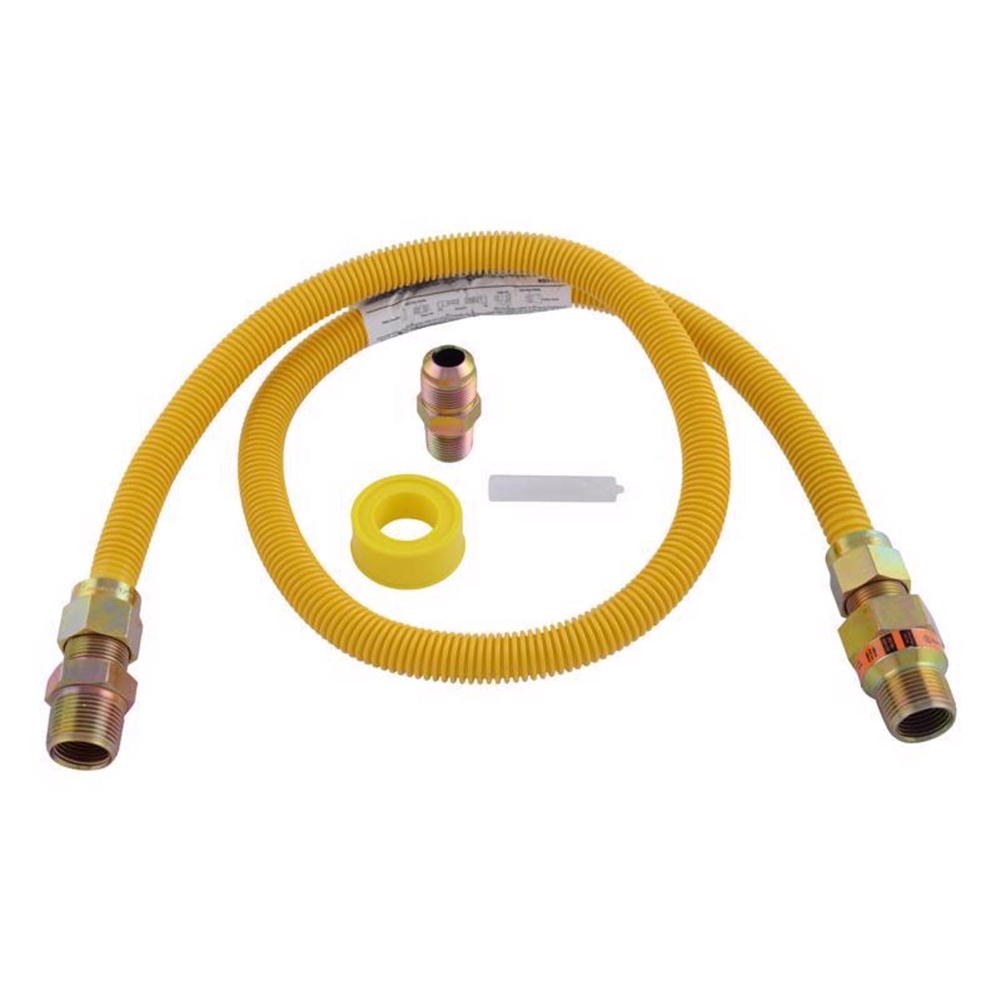 EASTMAN 48-in 3/4 -in MIP Inlet x 3/4 -in MIP Outlet Corrugated stainless steel Gas appliance installation kit