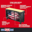 CRAFTSMAN S2000 Series 63 Inch Wide 9-Drawer Patriotic Mobile Workstation