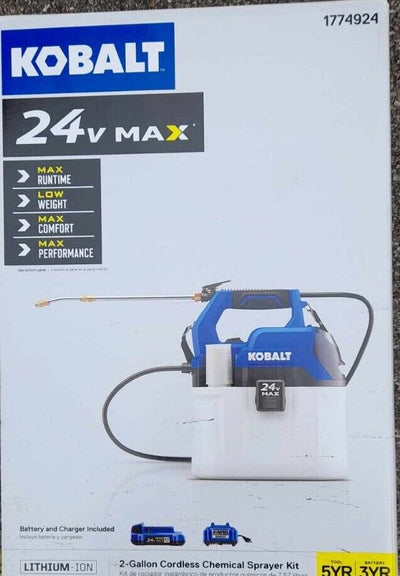 Kobalt 2-Gallon Cordless Chemical Sprayer