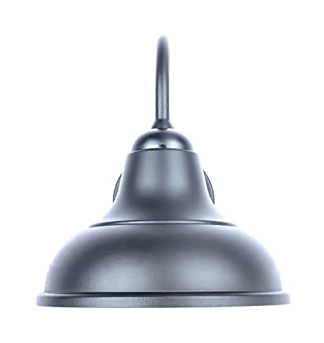 Project Source Barn light 2 -Pack 1 -Light 9.45-in H Matte Black Hardwired Outdoor Wall Light