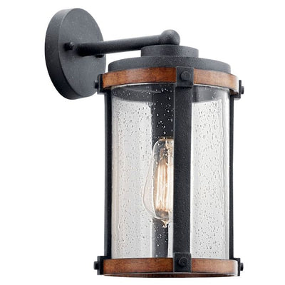 Kichler Barrington 1 -Light 13-in H Distressed Black Hardwired Outdoor Wall Light