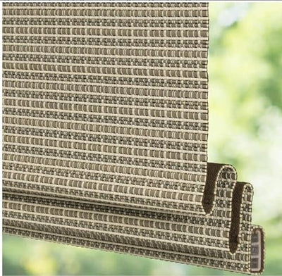 Levolor Bamboo Roman Shade 24x64 in Greystone Light Filtering
