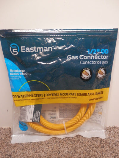 Eastman Gas Dryer Connector Kit 48" 1/2” OD