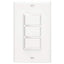 Broan-Nutone 3 Function Rocker Switch Wall Control White
