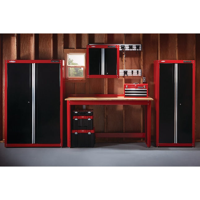 CRAFTSMAN 28.0-in W x 28.0-in H x 12.0-in D Wall-mounted Steel Garage Cabinet in Red
