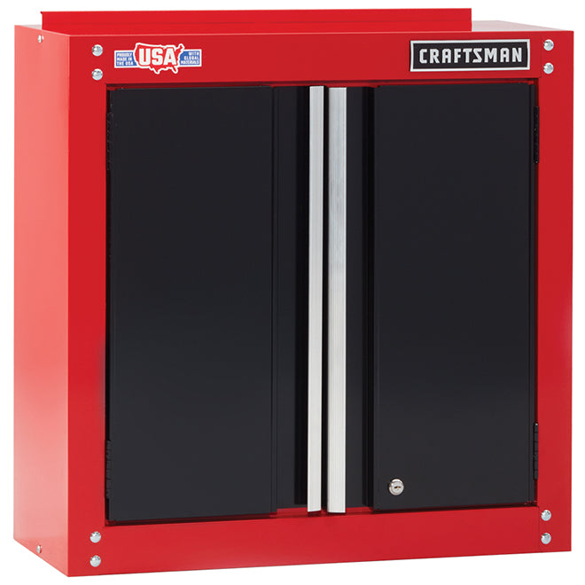 CRAFTSMAN 28.0-in W x 28.0-in H x 12.0-in D Wall-mounted Steel Garage Cabinet in Red