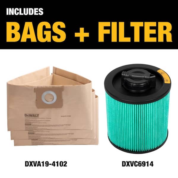 Dewalt Reusable Filter and Bag Set DXVA19-0501