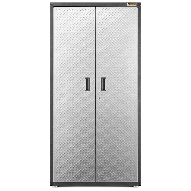 Gladiator Steel Garage Cabinet 36x72x18 in Silver Tread