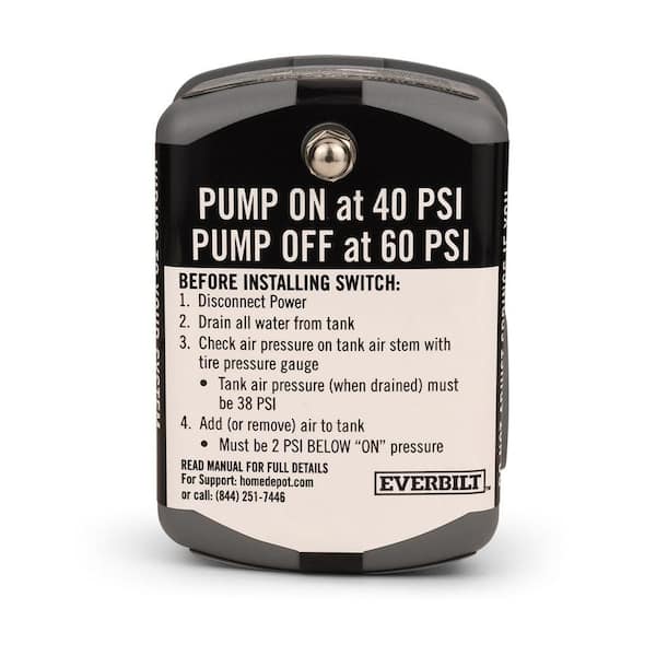 H2O Pro Low Pressure Cut-Off Switch 40-60 PSI