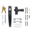 Hampton Products-Wright Black Push Door Latch