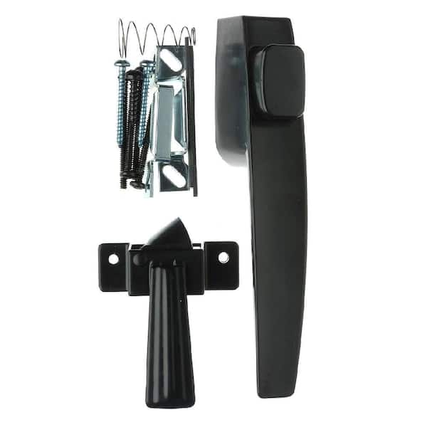 Hampton Products-Wright Black Push Door Latch