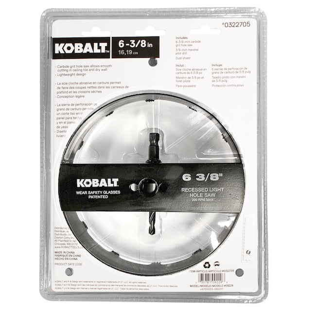 Kobalt Carbide-Grit Hole Saw Kit Pack of 3