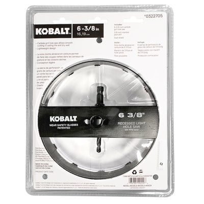 Kobalt Carbide-Grit Hole Saw Kit Pack of 3