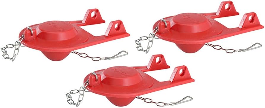 Korky Plus 2001TP Toilet Tank Flappers Red