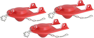 Korky Plus 2001TP Toilet Tank Flappers Red