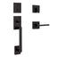 Kwikset San Clemente Matte Black Handleset Right Handed