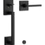 Kwikset San Clemente Matte Black Handleset Right Handed
