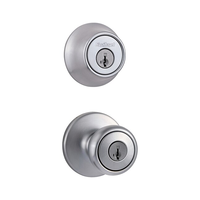 Kwikset Satin Chrome Tylo Keyed Entry Knob