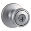 Kwikset Satin Chrome Tylo Keyed Entry Knob
