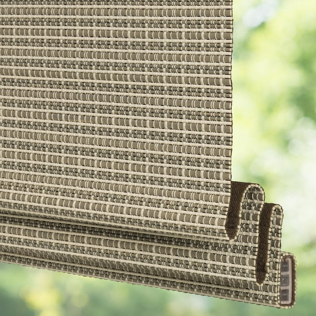 Levolor Bamboo Roman Shade 24x64 in Greystone Light Filtering