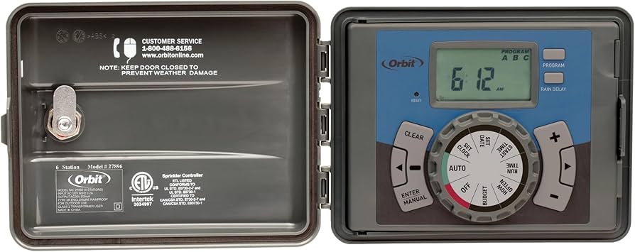 Orbit 6-Station Indoor/Outdoor Sprinkler Timer 27896