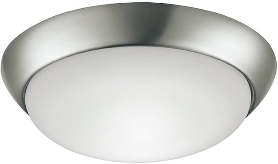 500+ bought last week Project Source 1 -Light 11-in Brushed Nickel Integrated LED Flush Mount Light