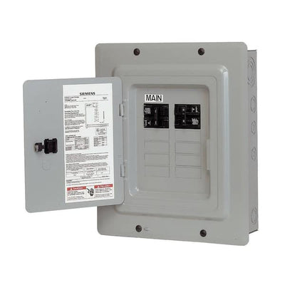 Siemens EQ 100 -Amp 10 -Spaces 20 -Circuit Indoor Main breaker Load Center (Value Pack)
