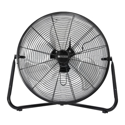 Utilitech 20-in 120 -Volt 3 -Speed High Velocity Indoor Black Floor Fan