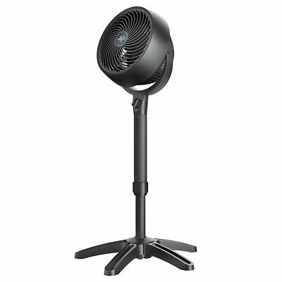 Vornado 9-in 120 -Volt 3 -Speed High Velocity Indoor Black Pedestal Fan