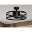Harbor Breeze Yorkmont 23-in Integrated LED Black with Matte Black Blades Fandelier Ceiling Fan With Light - Remote Included ( 3 -Blade )